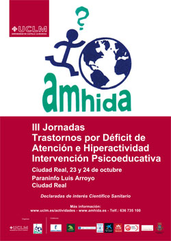 III Jornadas de déficit de atención e hiperactividad, intervención psicoeducativa en Ciudad Real