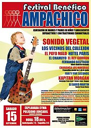Cartel Primer Festival Benéfico a favor Ampachico