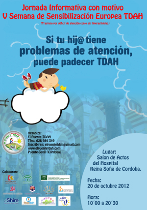 Cartel, Jornada informativa sobre el TDAH, Asociación El Puente-TDAH